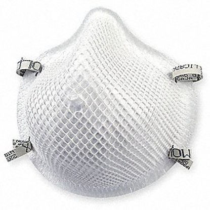 Picture of Particulate Respirator Mask Industrial N95 Cup Elastic Strap Small White NonSterile Not Rated2201N95