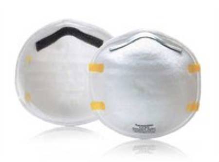 Picture of Particulate Respirator / Surgical Mask Gerson® Medical N95 Cup Elastic Strap One Size Fits Most White NonSterile Not Rated081730