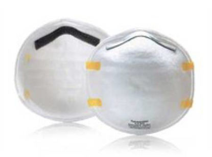 Picture of Particulate Respirator / Surgical Mask Gerson® Medical N95 Cup Elastic Strap One Size Fits Most White NonSterile Not Rated081730