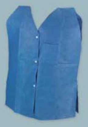Picture of Exam Vest Tidi® Blue One Size Fits Most Front Opening Snap Closure Unisex960202