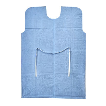 Picture of Patient Exam Gown Medium / Large Blue Disposable70228N