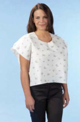 Picture of Exam Cape Wildflower Print One Size Fits Most Front / Back Opening Without Closure Female70209N