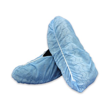 Picture of Shoe Cover McKesson One Size Fits Most Shoe High Nonskid Sole Blue NonSterile16-3510