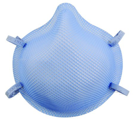 Picture of Particulate Respirator / Surgical Mask Moldex® Medical N95 Cup Elastic Strap Medium Blue NonSterile ASTM Level 31512