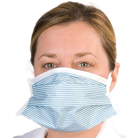 Picture of Particulate Respirator / Surgical Mask Isolator Plus Medical N95 Chamber Elastic Strap One Size Fits Most Blue / White Stripe NonSterile Not RatedGPRN95