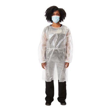 Picture of Protective Procedure Gown McKesson One Size Fits Most White NonSterile Disposable53831100