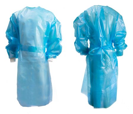 Picture of Chemotherapy Procedure Gown McKesson 2X-Large Blue NonSterile AAMI Level 2 / ASTM D6978 Disposable16-55KV2X