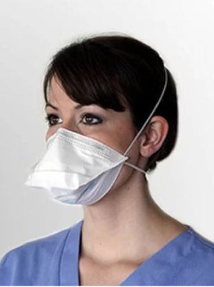 Picture of Particulate Respirator / Surgical Mask ProGear® Medical N95 Flat Fold Pouch Elastic Strap Small White NonSterile ASTM Level 3RP88010