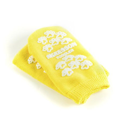 Picture of Slipper Socks McKesson Terries™ Toddler Yellow Above the Ankle40-3850