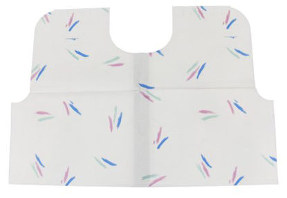 Picture of Exam Cape McKesson Mauve / Green / Blue Print Front / Back Opening Without Closure Unisex18-910555