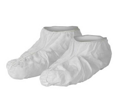Picture of Shoe Cover KleenGuard™ A40 One Size Fits Most Shoe High Seamless Sole White NonSterile27000
