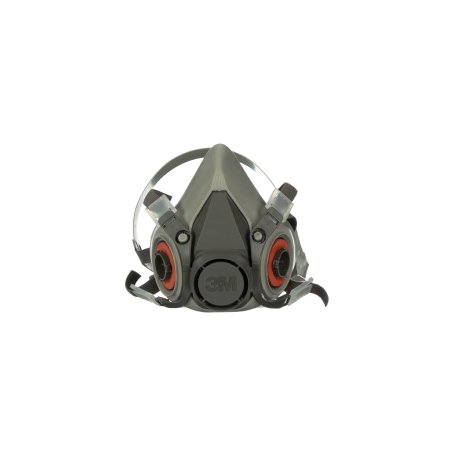 Picture of 3M™ 6000 Reusable Respirator Industrial Half Face 4 Point Adjustable Head Strap Medium Gray / White6200