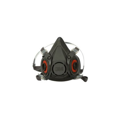 Picture of 3M™ 6000 Reusable Respirator Industrial Half Face 4 Point Adjustable Head Strap Large Gray6300