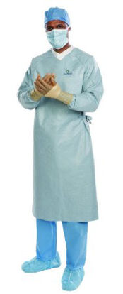 Picture of Surgical Gown with Towel Aero Chrome Large / X-Long Silver Sterile AAMI Level 4 Disposable44677