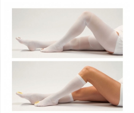 Picture of Anti-embolism Stocking VenaFlow® AES Thigh High Large / Regular Blue Inspection Toe501R-4