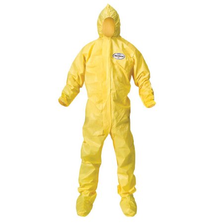 Picture of Coverall with Hood and Boot Covers KleenGuard™ A70 Medium Yellow Disposable NonSterile00682