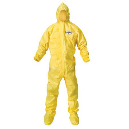 Picture of Coverall with Hood and Boot Covers KleenGuard™ A70 Medium Yellow Disposable NonSterile00682