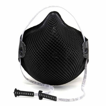 Picture of Particulate Respirator Mask Moldex® 2600 Series Special Ops™ Industrial N95 Cup Elastic Strap Medium / Large Black NonSterile Not RatedM2600N95