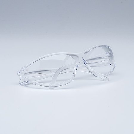 Picture of Safety Glasses Fastrac Anti-scratch Coating Clear Tint Polycarbonate Lens Clear Frame Over Ear One Size Fits MostS1410S