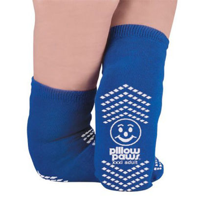 Picture of Slipper Socks Pillow Paws® 3X-Large Royal Blue Ankle High1099-001