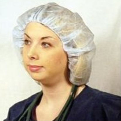 Picture of Bouffant Cap Dukal™ One Size Fits Most Blue Elastic Closure324B