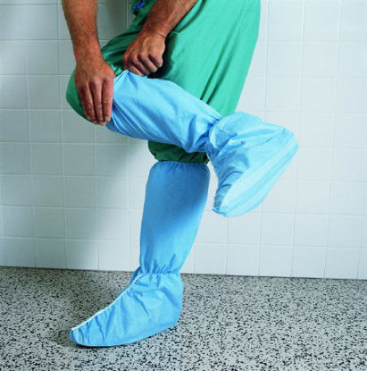 Picture of Boot Cover Hi Guard® X-Large Knee High Nonskid Sole Blue NonSterile69672