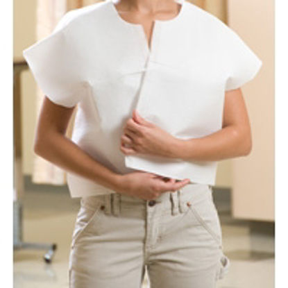 Picture of Exam Cape White One Size Fits Most Front Opening Without Closure Unisex70211N