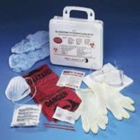 Picture of Bloodborne Pathogen Personal Protection Kit / Spill Kit217-O