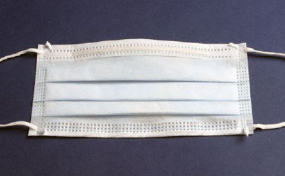 Picture of Procedure Mask Cardinal Health™ Pleated Earloops One Size Fits Most Blue NonSterile ASTM Level 1AT7511