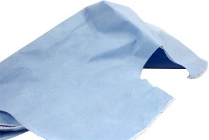 Picture of Exam Cape Blue One Size Fits Most Front / Back Opening Without Closure Female501XWS