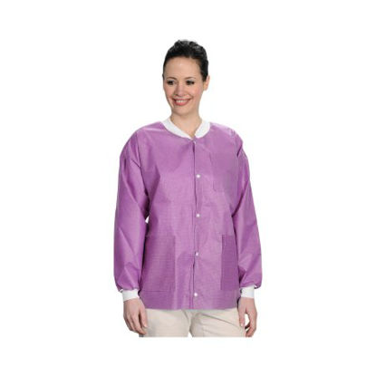 Picture of Lab Jacket ValuMax® Extra-Safe™ Raspberry Medium Hip Length Limited Reuse3630RBM
