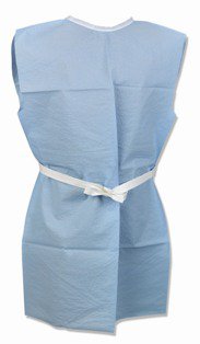 Picture of Patient Exam Gown TIDI® 2X-Large Blue Disposable918156