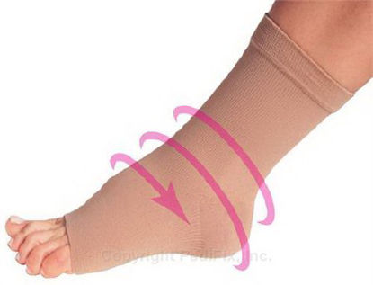 Picture of Compression Sleeve Pedi-Smart® Size 4 Beige Ankle6020-#4