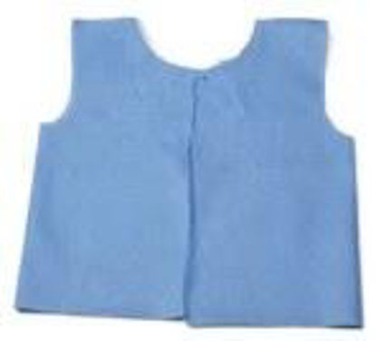 Picture of Exam Cape Blue One Size Fits Most Front / Back Opening Belt Closure Female6029S