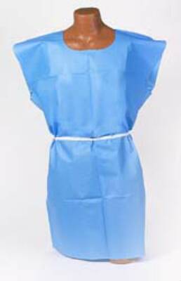 Picture of Patient Exam Gown TIDI® Medium Blue Disposable910520