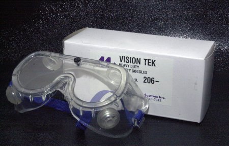 Picture of Safety Goggles Vision Tek® Clear Tint Clear Frame Elastic Strap One Size Fits Most206-