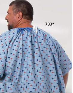Picture of Patient Exam Gown Magna One Size Fits Most Diamonds-in-the-Rough Print Reusable733-NS