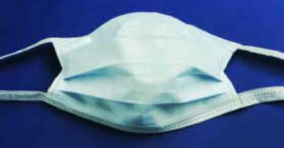 Picture of Surgical Mask Cardinal Health™ Anti-fog Foam Pleated Tie Closure One Size Fits Most Blue NonSterile ASTM Level 1AT71235