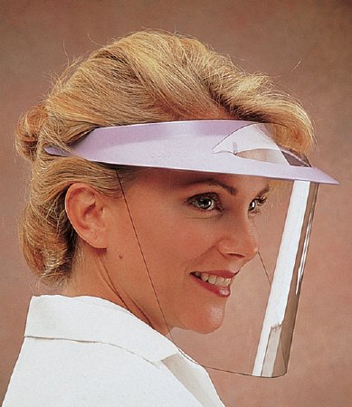 Picture of Face Shield Kit Polysoft One Size Fits Most Full Length Anti-fog Reusable NonSterile206PV-WT