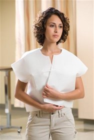 Picture of Exam Cape White One Size Fits Most Front / Back Opening Without Closure Unisex44504