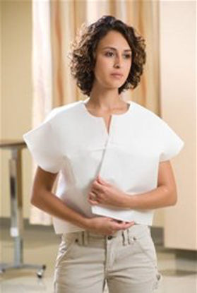 Picture of Exam Cape White One Size Fits Most Front / Back Opening Without Closure Unisex44504