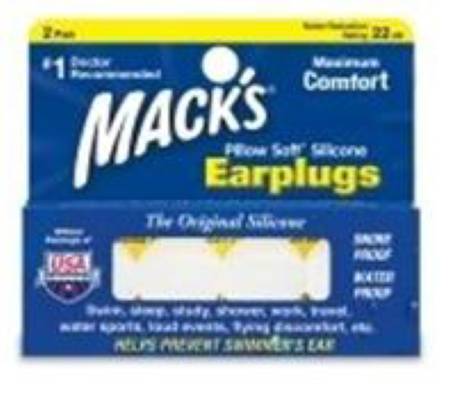 Picture of Ear Plugs Macks® Pillow Soft® Cordless One Size Fits Most Clear33732000005