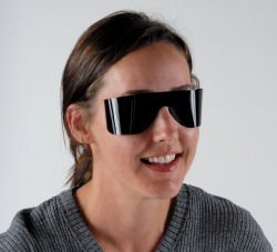 Picture of Post Mydriatic Glasses Easy Eyes Roll Ups Bronze Tint Film Lens Slip-in One Size Fits Most250-808