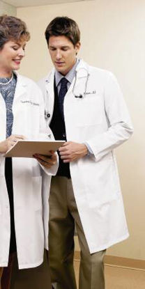 Picture of Lab Coat White Medium Knee Length Reusable3495-M