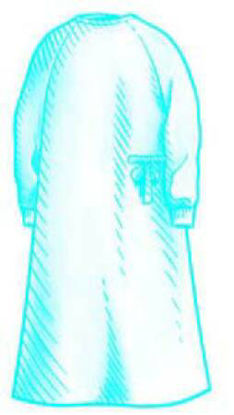 Picture of Surgical Gown with Towel SmartGown™ X-Large / X-Long Blue Sterile AAMI Level 4 Disposable39099