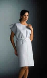 Picture of Patient Exam Gown Child Size White Disposable70281N