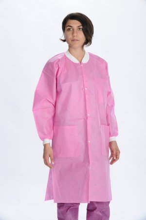 Picture of Lab Coat ValuMax® Extra-Safe™ Raspberry Small Knee Length Limited Reuse3660RBS
