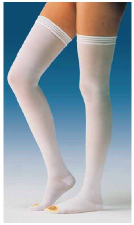 Picture of Anti-embolism Stocking JOBST® Anti-Em/GPT™ Thigh High 2X-Large / Regular White Inspection Toe111464