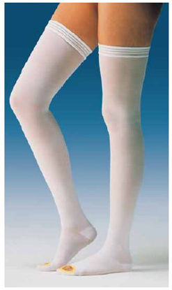 Picture of Anti-embolism Stocking JOBST® Anti-Em/GPT™ Thigh High 2X-Large / Regular White Inspection Toe111464