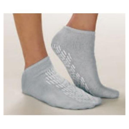 Picture of Slipper Socks Terry Treads® Medium Blue Ankle High46012-BLU